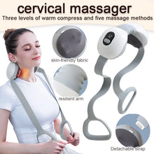 Load image into Gallery viewer, Multi Functional Household Portable Neck Massage Pillow Electric Hot Compress Kneading Cervical Trapezius Muscle Massager