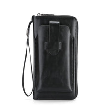Load image into Gallery viewer, Cowhide Long Wallets Fashion Large Capacity Soft Leather Coin Purse Multifunction Zipper Phone Clutch Bag Male Men