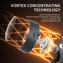 Load image into Gallery viewer, Wireless Air Conditioner Fan 3600mAh Camping Desktop Fan 6 Modes Shaking Ventilator Wall Ceiling Fan Portable Quiet Air Cooling
