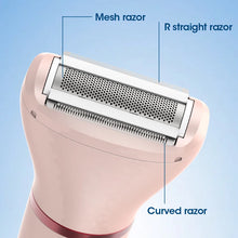 Load image into Gallery viewer, 3 in 1 Electric Bikini Trimmer Shaver for Women Pubic Hair Razors Shaver,Bikini Trimmer Removal Set for Body Face Lip Underarm