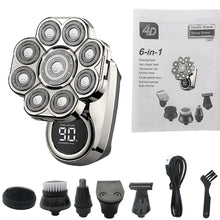 Load image into Gallery viewer, Electric Shaver Beard Hair Trimmer Wet Dry Electric Razor Rechargeable Bald Head Shaving Machine LCD Display Men Grooming Kit