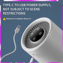 Load image into Gallery viewer, Air Purifier For Desk - HEPA Filter Touch Control Formaldehyde &amp; Smoke Removal Mini Air Cleaner