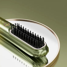 Load image into Gallery viewer, Portable Multifunctional Heating Comb Ptc 2 In 1 Hair Curler Hot Comb Hair Straightener Brush Wireless Hair Straightener