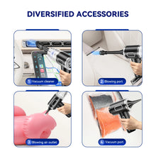 Load image into Gallery viewer, 9600000Pa Wireless Car Vacuum Cleaner 5 in1 Strong Suction Dust Catcher Portable Handheld Wet Dry Vacuum Cleaner Air Duster