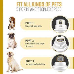 1 Set Electric Pet Nail Drill Multifunctional Pet Low Noise And Vibration In Use