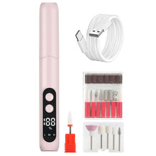 Load image into Gallery viewer, Electric Nail Drill Machine,Usb Nail File,Portable Manicure Pedicure Kit,Long-Lasting Battery Nail Drill Pen,Travel Nail Care
