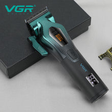 Load image into Gallery viewer, high-end customized electric hair clipper gradient metal shell electric push shear intelligent control hair trimmer