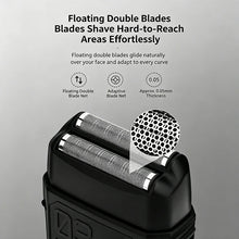 Load image into Gallery viewer, Reciprocating double leaf net shaver electric shaver  full body waterproof  household whitening device  beard knife