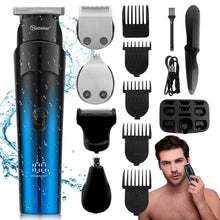Load image into Gallery viewer, All-In-One Grooming Kit for Men Rechargeable Hair &amp; Beard Trimmer Electric Shaver Waterproof Nose Ear &amp; Eyebrow Trimmer