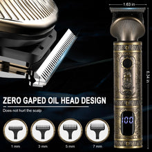 Load image into Gallery viewer, 6 In 1 Hair Clipper Sets Fast USB Charging Electric Shaver Washable Blade Professional LCD Display Body Trimmer Home Use Travel