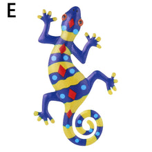 Load image into Gallery viewer, Metal Gecko Wall Decor Art Craft Inspirational Sculpture Hang Indoor Outdoor Home Garden Bedroom Office Landscape Decoration