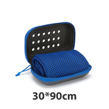 Load image into Gallery viewer, Quick Drying Cooling Towel Soft Breathable Chilly Sweat Absorption Cold Towel with Storage Box Sports Running Yoga Gym Club