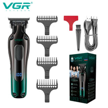Load image into Gallery viewer, Men's Cordless Rechargeable Professional Hair Clipper Gradient Color Precision Carving Electric Push Clipper