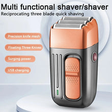Load image into Gallery viewer, Shaver for Men Electric Shaver Mini Shaver Portable Electric Razor USB Rechargeable Beard Shaver Shaving Machine Small