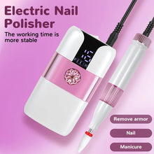 Load image into Gallery viewer, Professional Nail Drill Machine Kit 15000RPM Cordless Rechargeable Electric Nail File for Pedicure &amp; Gel Nail Art