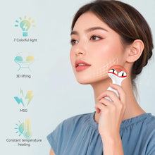 Load image into Gallery viewer, Ems Facial and Neck 7-Color Light Massager Home Lifting and Firming Beauty Vibration Massage Care Tool Portable USB Charging