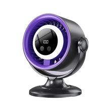Load image into Gallery viewer, Turbo Desk Fan With Digital Display 100 Speed Rechargeable Air Circulation Fan LED Light Wall Mountable Home Camping Cooling Fan