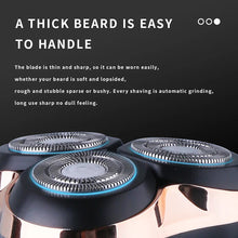 Load image into Gallery viewer, Electric Shaver Rechargeable Wet Dry Use Razor IPX7 Waterproof Mini Shaving Machine for Men 3D Rotary Sharp Blade