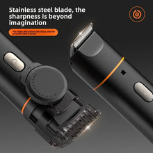 Load image into Gallery viewer, Type-C Charging Base IPX6 8500 RPM 1200mAh Men's Hair Clipper Kit, Waterproof Electric Shaver Trimmer with Nose/Body Groomer