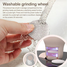 Load image into Gallery viewer, LED Screen Foot Grinder Wireless Dead Skin Callus Remover Mini Foot Drill  1600rpm 2000rpm 2800rpm with 3 Grinding Heads