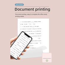 Load image into Gallery viewer, Wirelessly BT 200dpi Mini Thermal Printer with 6 Rolls Paper Label Maker BT Inkless Thermal Printer Support for iOS Android