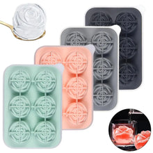 Load image into Gallery viewer, Food-grade Ice Mold Food-grade Silicond Rose Ice Tray 6 Compartment Ice Ball Mold for Drinks Chocolate Candy Whisky for Milk