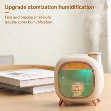 Load image into Gallery viewer, 500ML Humidifier Mini USB Double Spray Air Humidifier Home Bedroom Night Light Aroma Hydration Spray Air Humidifier Small Gift