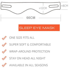 Load image into Gallery viewer, Adjustable Silk Sleep Mask for Total Blackout Unisex Full Size Large Blindfold for All Night Sleep Travel and Nap