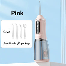 Load image into Gallery viewer, Oral Irrigator 3 Cleaning Modes Portable Rechargeable Waterproof IP65 Dental Water FlosserTeeth Whitening Jet Floss 380ML