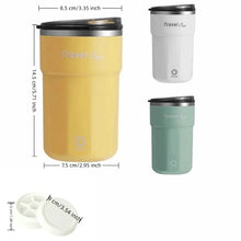 Load image into Gallery viewer, USB Rechargeable Self Stirring Coffee Mug with Ice Tray Portable Magnetic Mixing Cup Leak-proof Stainless Steel