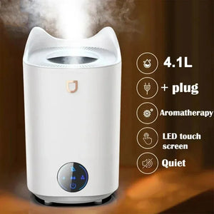 4100ML Air Humidifier Touch Screen Aroma Diffuser Large Aromatherapy Scent Humidifier Diffusers Diffusers for Home