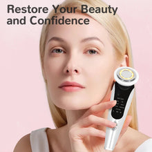 Load image into Gallery viewer, 7 in 1 Microcurrent Face Lift Device LED Facial Massager Anti Aging Beauty Apparatu Skin Care Tool for Skin Rejuvenation