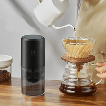 Load image into Gallery viewer, Electric Coffee Grinder Electric Bean Grinder Coffee Machine Portable Home Rechargeable Grinder Kitchen Tool (Black)