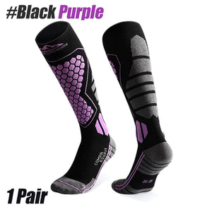 Wool Ski Sock for Men and Women Breathable Sports Socks Long Tube Snow Socks Anti-slip