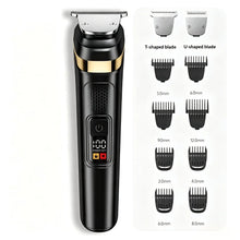 Load image into Gallery viewer, Professional 2 in 1 Hair Beard Trimmer for Men Electric Hair Cutting Machine with LCD Display Rechargeable Hair Clipper