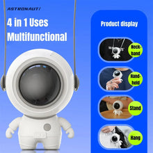 Load image into Gallery viewer, Astronaut Neck Hanging Fan Portable Cute Quiet Running Brushless Motor Working Sleeping Travel  USB Charging Cooling Fans