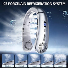 Load image into Gallery viewer, Wearable Neck Fan 5 Spd USB Charge Hands-Free Quiet Light Unisex Outdoor/Office 40% Off+FS 8h Batt Summer Fan
