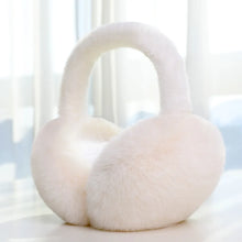 Load image into Gallery viewer, Soft Plush Ear Warmer Winter Warm Earmuffs Solid Color  Ear Cover Outdoor Cold Protection Ear-Muffs Folding Earflap Fashion
