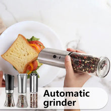 Load image into Gallery viewer, Electric Salt Pepper Grinder Refillable Adjustable Coarseness Pepper Mill Automatic LED Light Easy Working kitchen Accessories