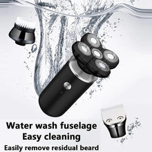 Load image into Gallery viewer, 5 In1 Electric Shaver Men Beard Face Trimmer Nose Temple Mini Portable Skull Hair Cut Device Waterproof USB Charge Machine