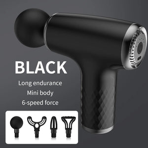 Mini Portable Electric Muscle Massager Waist Fascia Gun Neck And Cervical Back Shoulder Full Body High Frequency Rechargeable