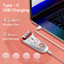 Load image into Gallery viewer, 2-in-1 Electric for Woman Hair Remover Roller Home Use Washable Hair Removal Device with Private Clip And Light