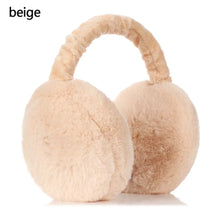 Load image into Gallery viewer, Fashion Autumn Winter Earmuffs Women Men Ear Warmer Plush Solid Color Adjustable Foldable Ear Muffs Earflap Earmuffs