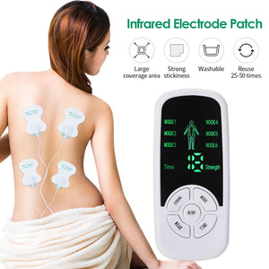 Tens Muscle Stimulator 6 Mode Electric EMS Acupuncture Body Massage Digital Slimming Machine Electro Stimulator