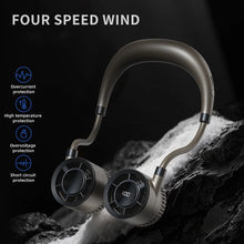 Load image into Gallery viewer, Bladeless Neck Fan USB Charging Portable Hands-Free Hanging Fan,Foldable Quiet Personal Cooling Fan for Outdoor Sports Travel