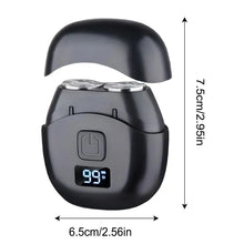 Load image into Gallery viewer, Mini Electric Shaver Double Head Men's Razor Beard Trimmer Shaver  Men Double Floating Magnetic Blade Head Portable Beard Knife