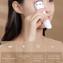 Load image into Gallery viewer, Electric Eyelash Curler Long-lasting Styling USB Charging Makeup Tool Portable Adjustable Temperature Heating Eyelash Curler