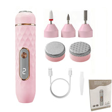 Load image into Gallery viewer, 5 in 1 USB Electric Foot File Callus Remover Pedicure Tool Hard Cracked Dry Feet Heel Care Dead Skin Removal Home Foot Care
