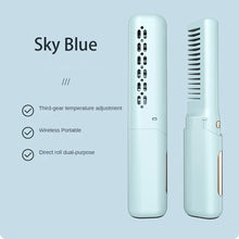 Load image into Gallery viewer, Cordless Compact Hair Straightening Brush Automatic Power Off Protection Portable A Smooth Comb Not Harmful To Hair Anti-scald
