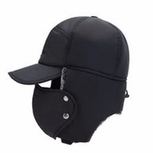 Load image into Gallery viewer, Winter Warm Bomber Hats Men Women Fashion Ear Protection Face Windproof Ski Caps Velvet Thicken Couple Hat